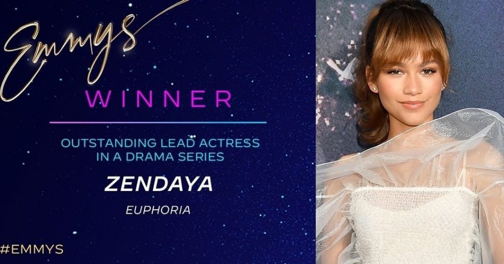 Zendaya menang sebagai Outstanding Lead Actress in A drama Series